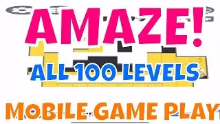 ☄️AMAZE!!! All 100 Levels🎊Mobile Game Play with🎊Synthwave