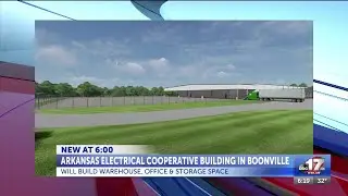 Arkanas electric company building distribution center in Boonville