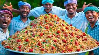 MUTTON FRIED RICE | Chinese Street Food Recipe Cooking in Village | Egg Fried Rice | Mutton Recipe