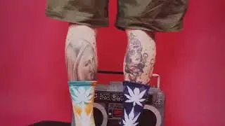 ZWILL UNIQUE SWAG LIFE STYLE TIE DYED MAPLE LEAF SOCKS
