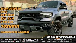 2022 RAM 1500 Trx Crew Cab 4x4 8 Cyl 6.2L 702HP Immaculate Loaded at Vaughan Chrysler stock 240682A