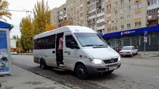 Луидор-223203 (MB Sprinter Classic) М888ВС на маршруте 93 ! поездка, город саратов