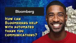 How can Bloomerang help with automated thank you communications? 
