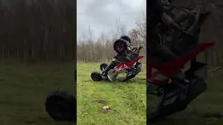 Man Flips Over His ATV While Attempting Drift - 1412454