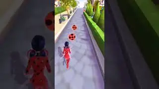 Miraculous Tales of Ladybug and Catnoir: Ladybug Gameplay through Town #shorts #ladybug