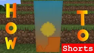 Minecraft: How to Make a Mesa Biome Sunset Banner - Tutorial