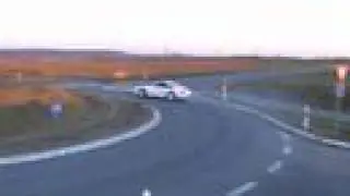 Porsche 997 Drift in roundabout