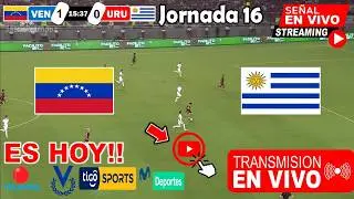Venezuela vs. Uruguay en vivo, Donde Ver, A Que Hora Juega FECHA 16 Eliminatorias Conmebol 2025 hoy