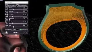 Jewelry Design Software 3D Win Mac CAD Grasshopper Gold Shell Object
