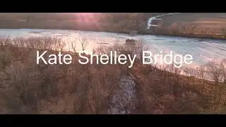 The ruins of Kate Shelley Bridge
