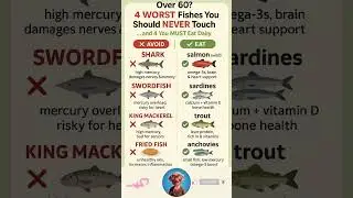 &ldquo;4 Fish You Should NEVER Eat After 60 (And 4 You MUST Eat!) 🐟🚫✅&rdquo; #health #food