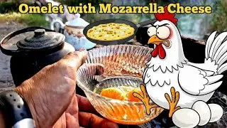 &ldquo;🍳 out door cooking asmr / Eggs Omelette easy Recipe 🔥 🌿