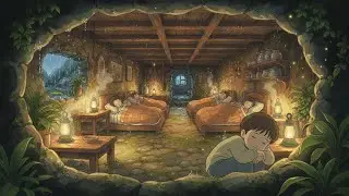 🌧️🌿 A Ghibli-Style Rainy Journey | Cozy Cave Life 🏔️🏡 #CozyCaveLife #CaveHouse #MobileHouse #ghibli