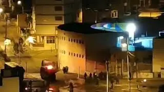 Protesters and police clash at Argentina avenue -  Antofagasta - 27Dec-2019