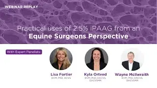WEBINAR REPLAY: Practical uses of 2.5% iPAAG from an Equine Surgeons Perspective