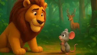 Lion and Mouse Brave Jungle Tale — شیر اور چوہے کی کہانی دوستی