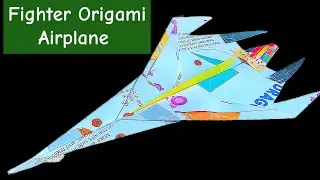 How to Fold a Fighter Paper Plane That Flies Long Distance ✈️ | Easy & Powerful Design