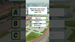 &ldquo;Only 1 neighbor 😳&rdquo;&ldquo;Far northeast statewhich US state touches only one other us state#usaquiz #usa