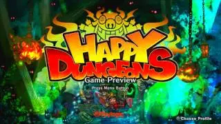 Happy Dungeons: Game Preview Title Screen (Xbox One)