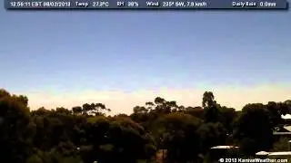 8 February 2013 - North Facing WeatherCam Timelapse - KanivaWeather.com