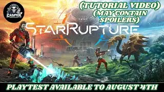 StarRupture, Playtest, short video of the tutorial (Training)