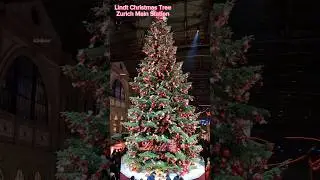 Lindt Chocolate Christmas Tree | Zurich Main Station | Switzerland #christmastree #b2clicks #zurich