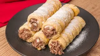 CANNOLI DE MASSA FOLHADA FÁCIL E DELICIOSO SÓ 5 INGREDIENTES | Cook'n Enjoy 1346