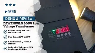 Demo & Setup - DEWENWILS 300W Low Voltage Landscape Transformer