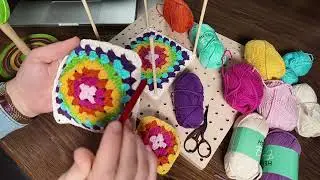 Kolay Tığ İşi Motif Dönen Gökkuşağı Modeli Yapılışı #örgü #motif #tığişi