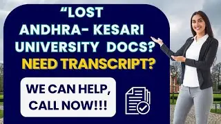 Andhra Kesari University Transcript Degree Certificate MOI Marksheet Retrieval Services Online