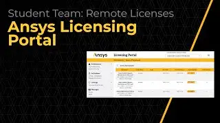 Загрузка лицензий Ansys Student Team с портала лицензий Ansys