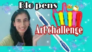 BLOPEN ART CHALLENGE(NEW TYPE OF BLOPEN)KIDS ART CHALLENGE