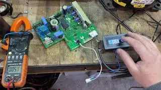 Инвертор Embraco EU 2456 - проверка при помощи ШИМ-генератора XY-PWM1