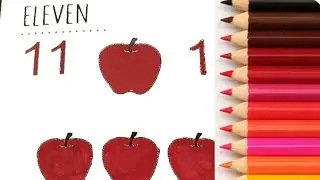 Fun Numbers Coloring 🎨 | Learn Fruit Colors and Numbers!