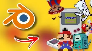 Nintendo Gameboy In Blender 2.9