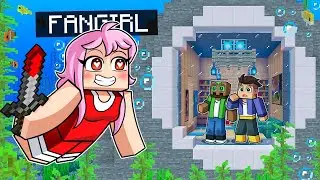 Constru&iacute; una CASA SECRETA bajo el AGUA para ESCONDERNOS de la NOVIA LOCA en Minecraft
