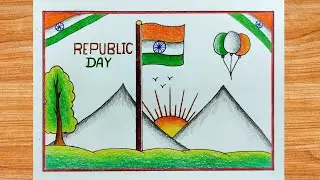 Republic Day Drawing//Republic Day Drawing Easy//Republic Day Drawing Easy Steps 