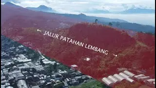 Rumah-rumah di sepanjang Patahan/Sesar Lembang