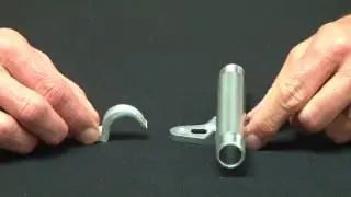 One Hole Rigid Conduit Strap, Malleable, 6 in.