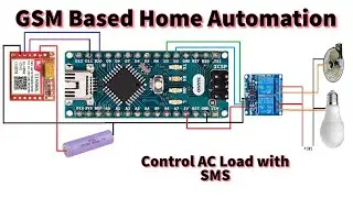Домашняя автоматизация на основе GSM | GSM SIM800l Домашняя автоматизация | Arduino Sim800l Управление реле с помощью SMS