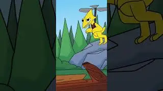 😧 CYAN Steals YELLOW's Food?! 🌈 (Cartoon Animation)