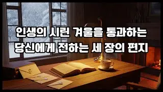 인생의 시린 겨울을 통과하는 당신에게 전하는 세 장의 편지