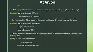 Section 6 6.8 Video: Time Expressions
