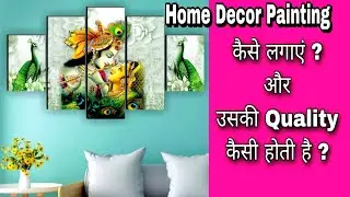 5 piece Wall Painting Kaise lagate hai | Home Decor Painting | UV Textured Wall Painting | Religious
