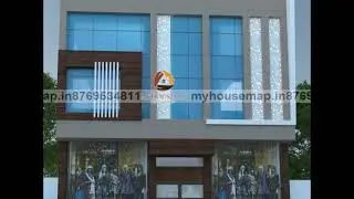 Glass elevation with ACP commercial building design | ACP sheet | building design