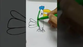 Polly parrot coloring #pollyparrot #coloring #shortsviral