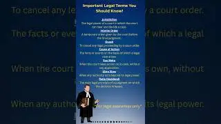 Important Legal Terms Explained | Law Awareness | Jurisdiction, Suo Motu & More #LegalEducation