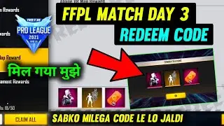 FFPL MATCH DAY 3 NEW REDEEM CODE🥳 -para SAMSUNG A3,A5,A6,A7,J2,J5,J7,S5,S6,S7,S9,A10,A20,A30,A50