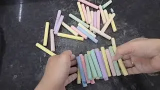 Compile Coloured Crunchy Chalks slow+fast version #asmr #satisfying#video #youtube#viral #asmrsounds