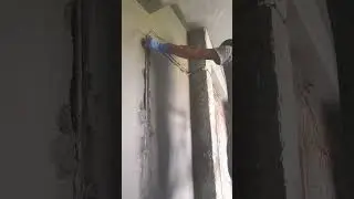 Building Lift Rcc wall electrical Power cable Setup/plaster wall electrical cable #plaster